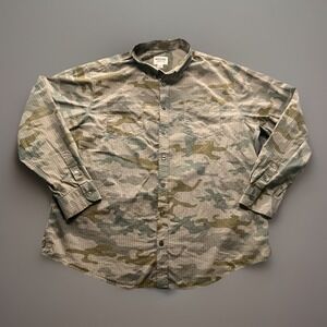 Mossimo Men's Button Down Shirt Size 2XL XXL Multi Camo Long Sleeve Outdoor